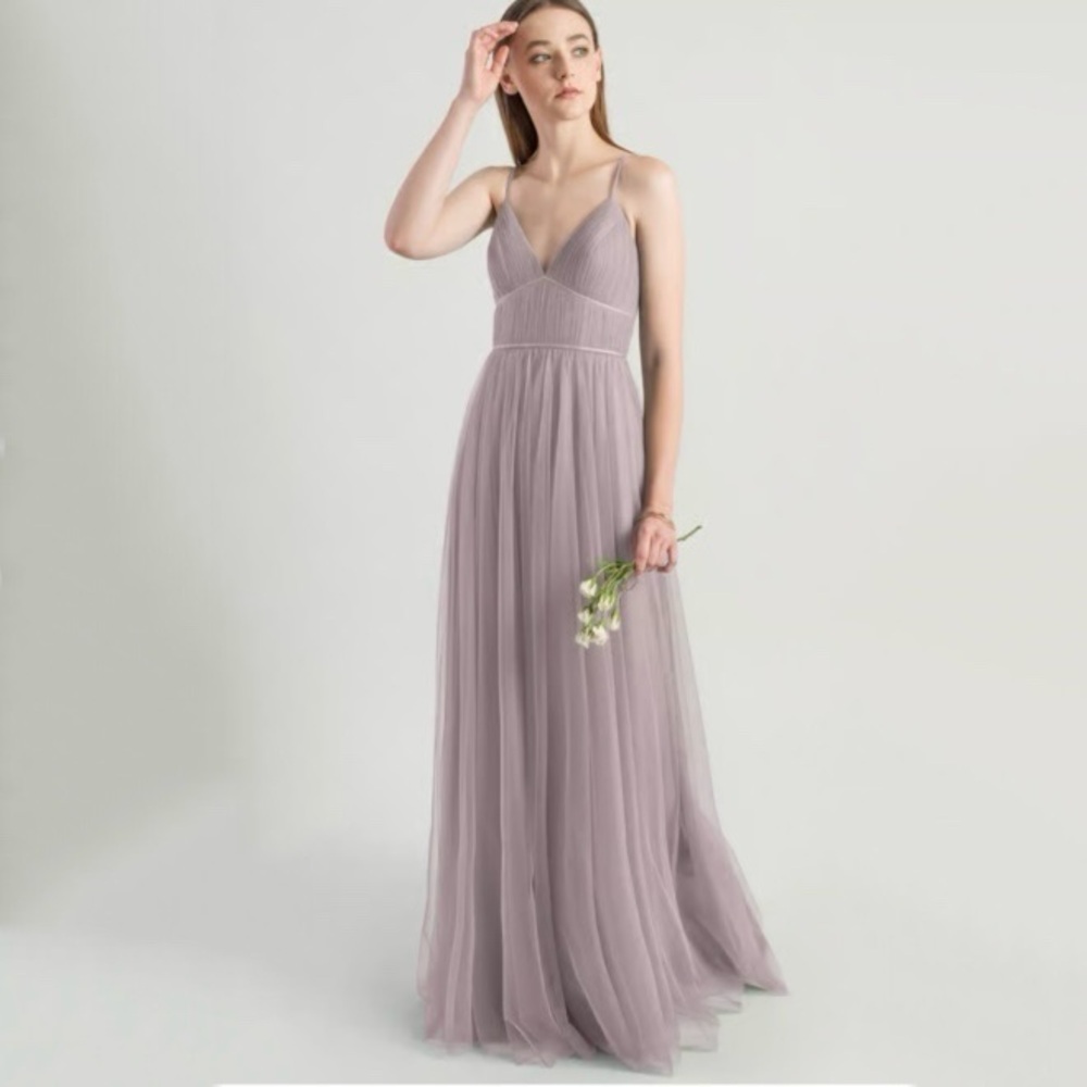 JENNY YOO Ali Tulle Bridesmaid Dress Vintage Lilac size 10 - Picture 1 of 12